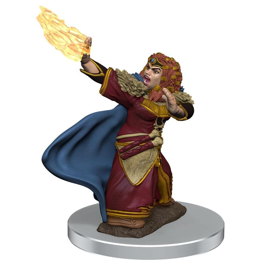 D&D Icons of the Realms Premium Prepainted Miniature Female Dwarf Wizard (93056) Miniatures WizKids