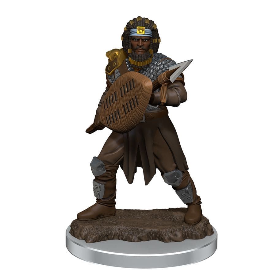 D&D Icons of the Realms Premium Prepainted Miniature Male Human Fighter (93059) Miniatures WizKids