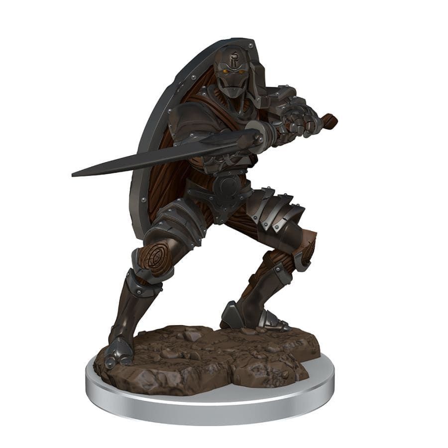D&D Icons of the Realms Premium Prepainted Miniature Male Warforged Fighter (93060) Miniatures WizKids