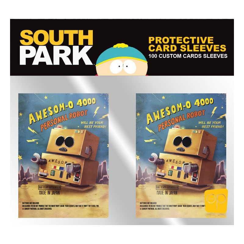 Standard Size Card Sleeves 100ct South Park Awesom-O 4000 Supplies USAopoly