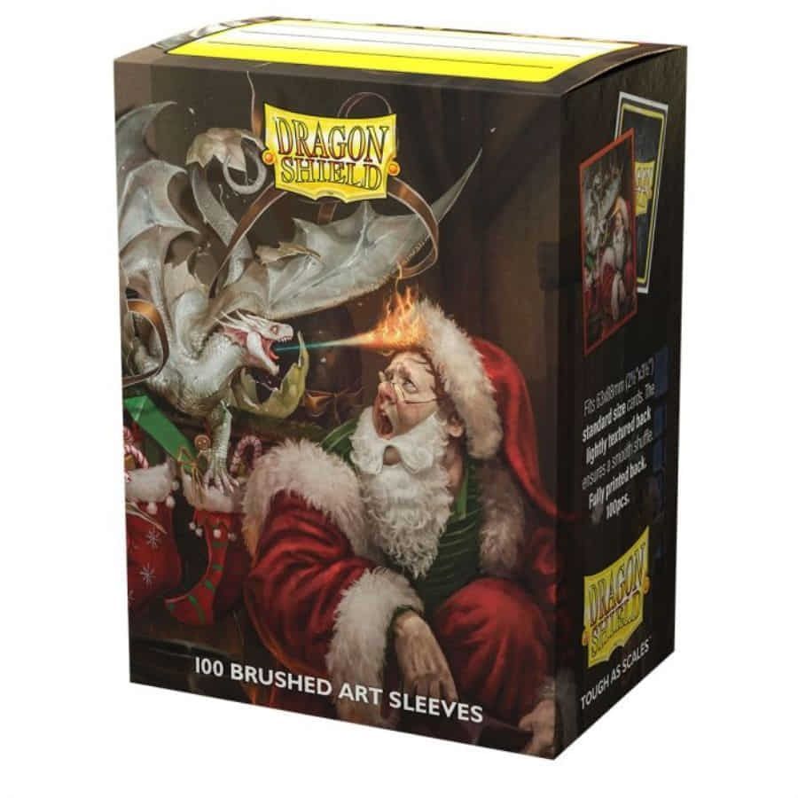 Dragon Shield 100ct Standard Size Brushed Art Sleeves - Christmas 2021 (12066) Supplies Arcane Tinmen   