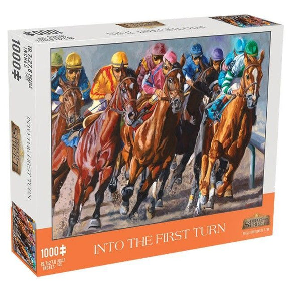Into the First Turn 1000pc Puzzle  Common Ground Games   