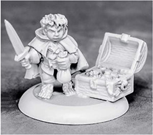 Reaper Miniatures Stitch Thimbletoe, Halfling Thief (07004) Home page Reaper Miniatures   