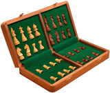 Chess Set: 14" Folding Sheesham Wood Board Games WorldWise Imports   