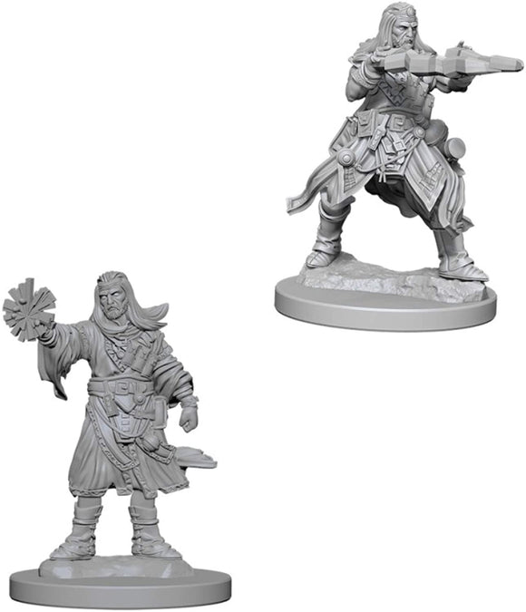Pathfinder Deep Cuts Unpainted Miniatures: Male Human Wizard Miniatures WizKids   