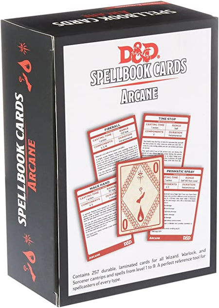 D&D 5e Spellbook Cards: Arcane Role Playing Games Wizards of the Coast   