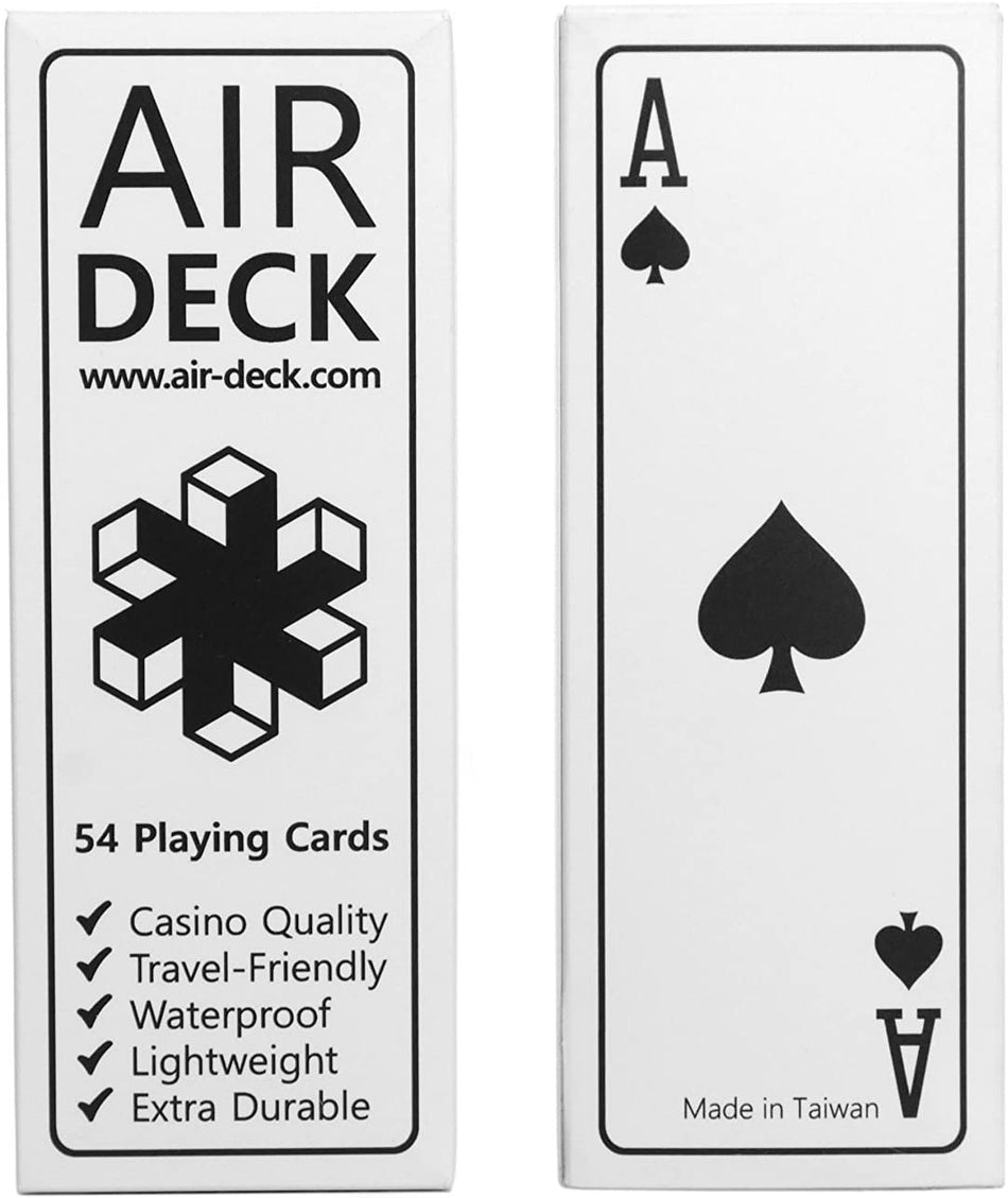 Air Deck Travel Playing Cards - White Card Games Other