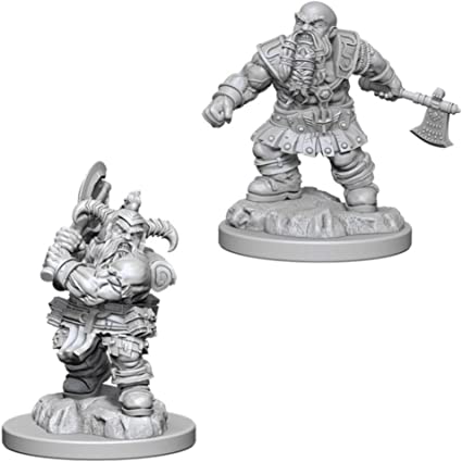 D&D Nolzur's Marvelous Unpainted Miniatures: Male Dwarf Barbarian Miniatures WizKids   