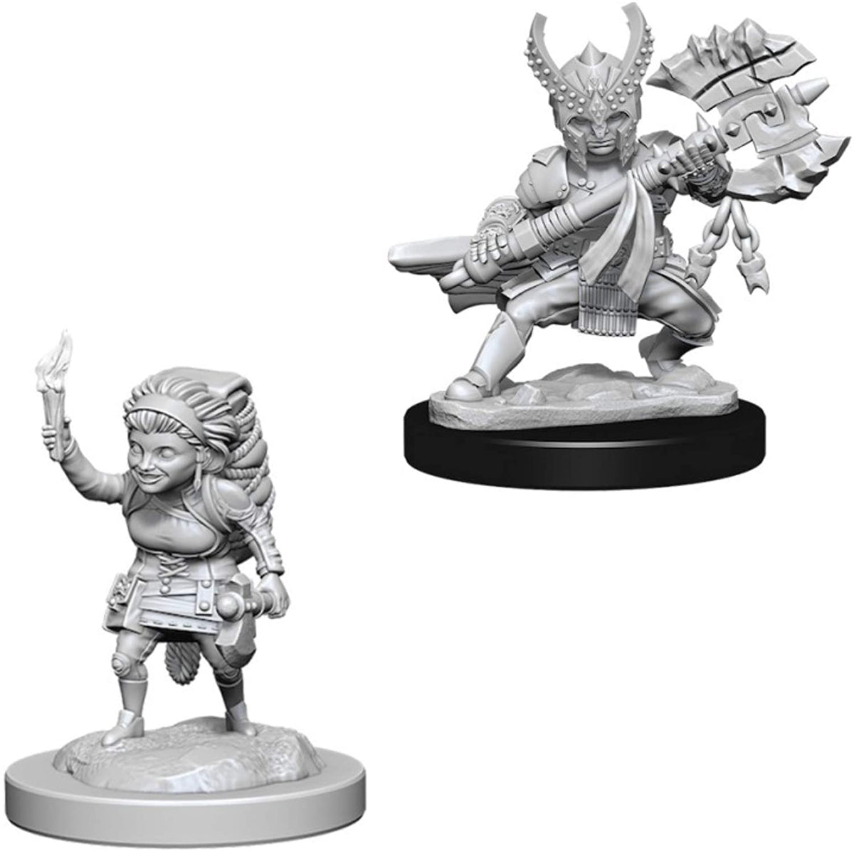 D&D Nolzur's Marvelous Unpainted Miniatures: Halfling Female Fighter Miniatures WizKids   