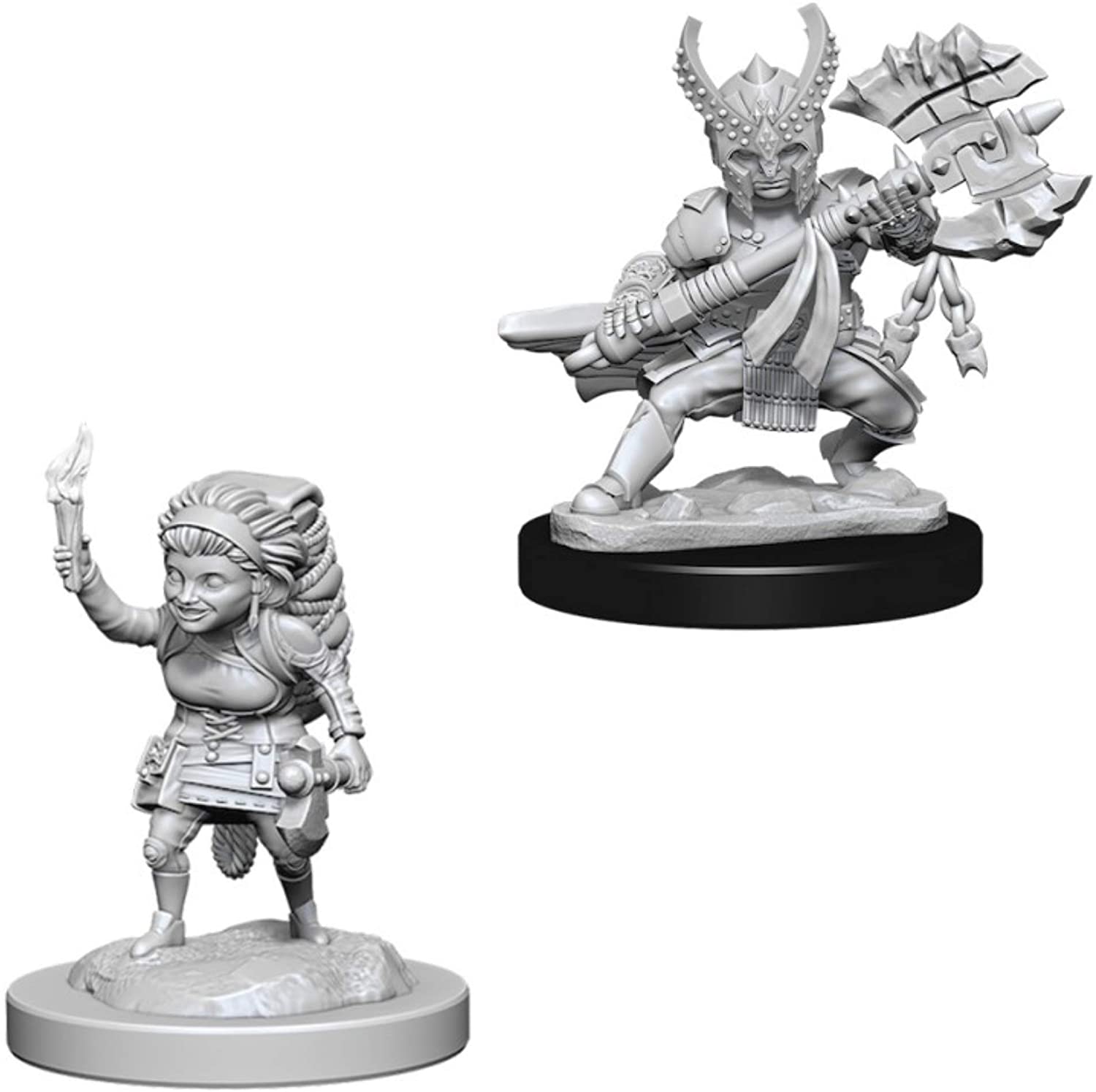 D&D Nolzur's Marvelous Unpainted Miniatures: Halfling Female Fighter Miniatures WizKids   