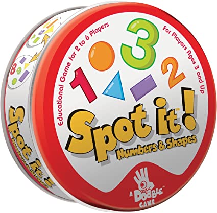 Spot It! Numbers and Shapes Party Games Asmodee