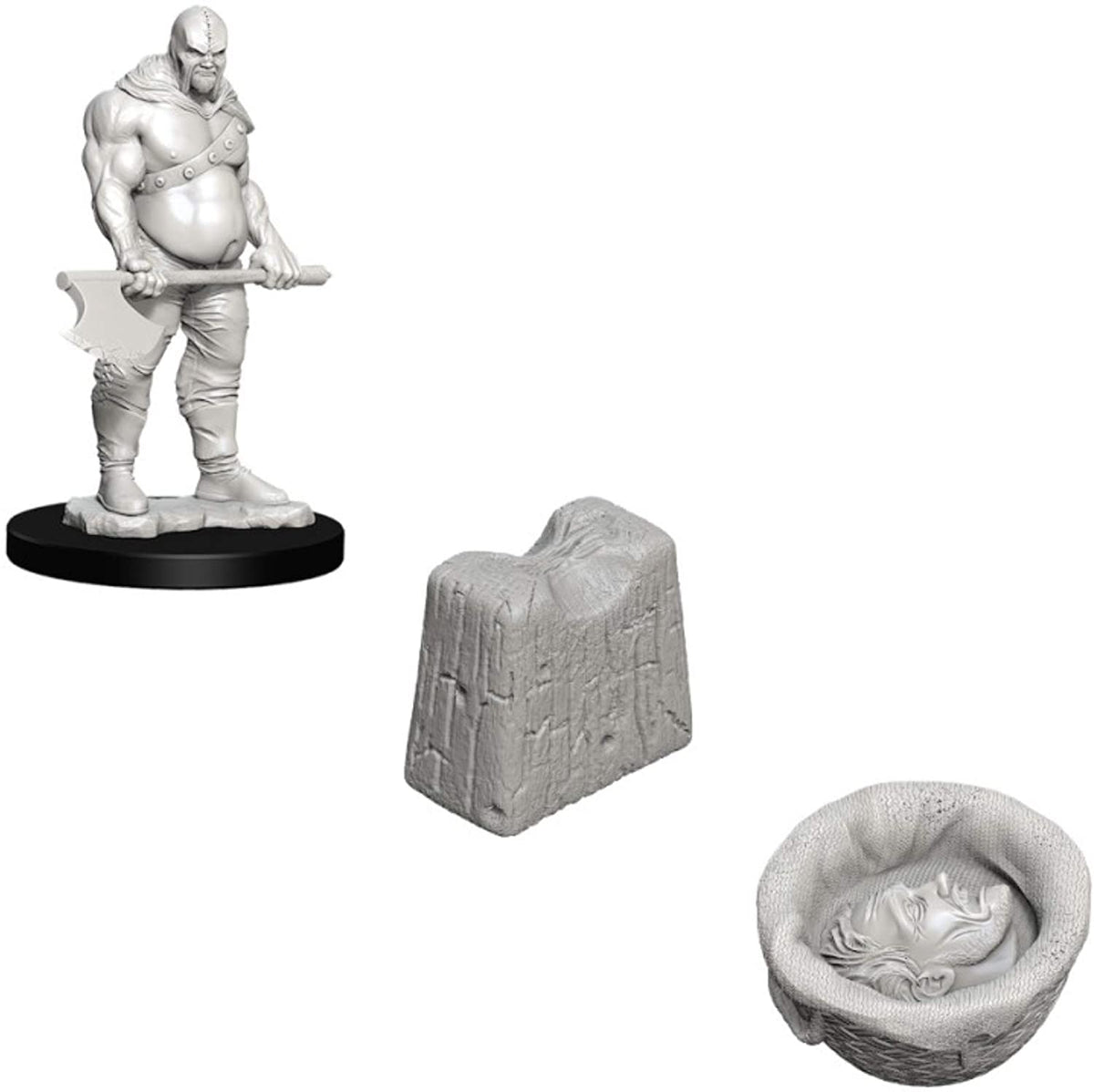 WizKids Deep Cuts Unpainted Miniatures: Executioner & Chopping Block Miniatures WizKids   