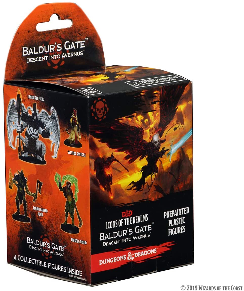 D&D Icons of the Realms Set 12 Baldur's Gate: Descent into Avernus Booster Pack Miniatures WizKids