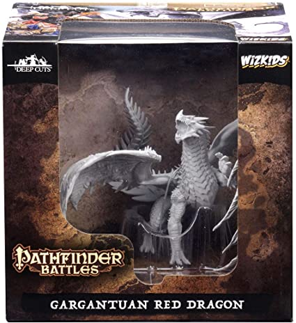 Pathfinder Deep Cuts Unpainted Miniatures: Gargantuan Red Dragon Home page WizKids   