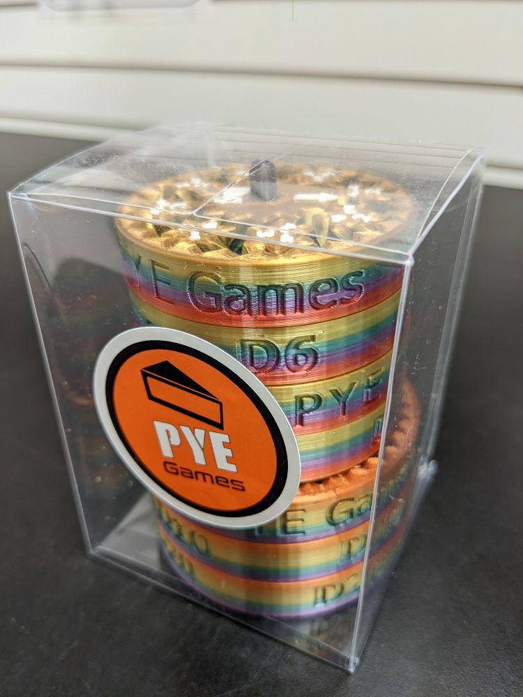 Fidget Spinner Dice Set - Rainbow  Other   