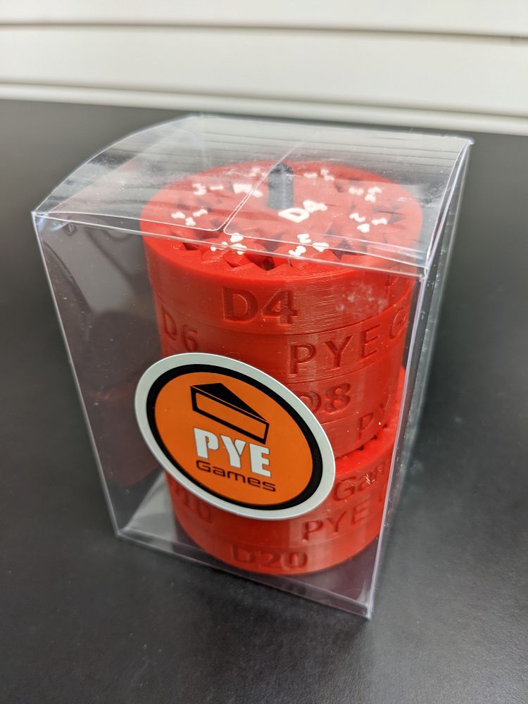 Fidget Spinner Dice Set - Red  Other   