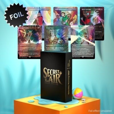 MTG: Secret Lair Drop Saturday Morning D&D Foil Edition Trading Card Games Wizards of the Coast   