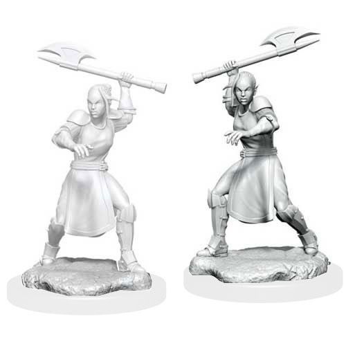 Critical Role Unpainted Miniatures Female Half Elf Echo-Knight & Echo (90379) Miniatures WizKids