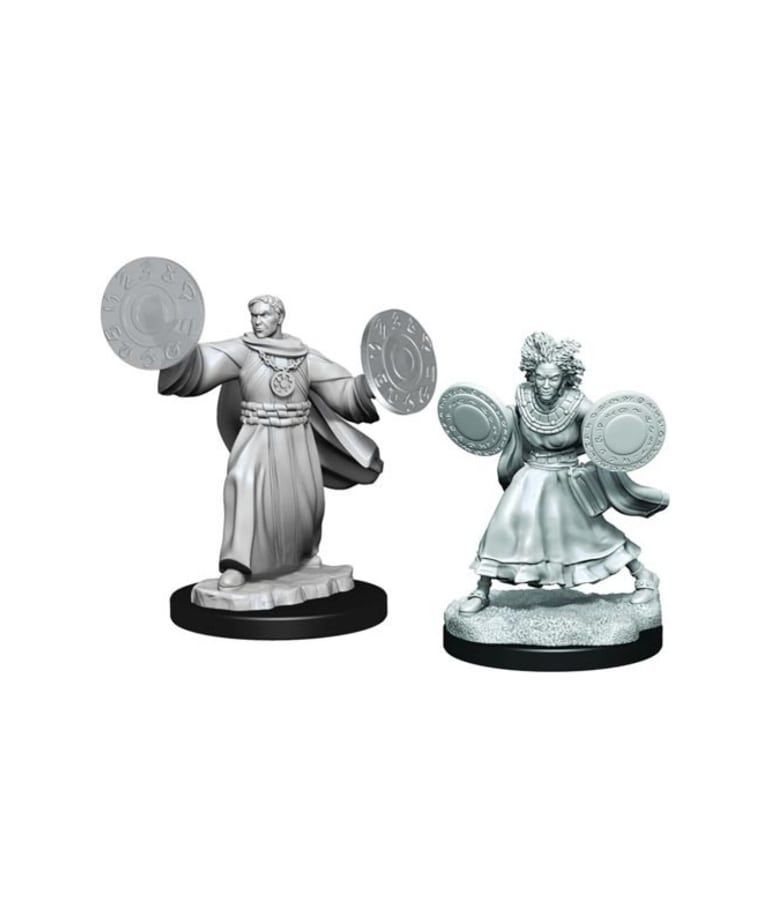 Critical Role Unpainted Miniatures Human Graviturgy and Chronurgy Wizards (90391) Miniatures WizKids   