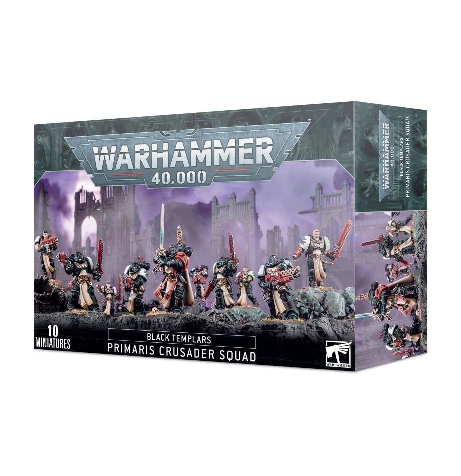 Warhammer 40K Black Templars: Crusader Squad (Primaris Crusaders) Miniatures Games Workshop