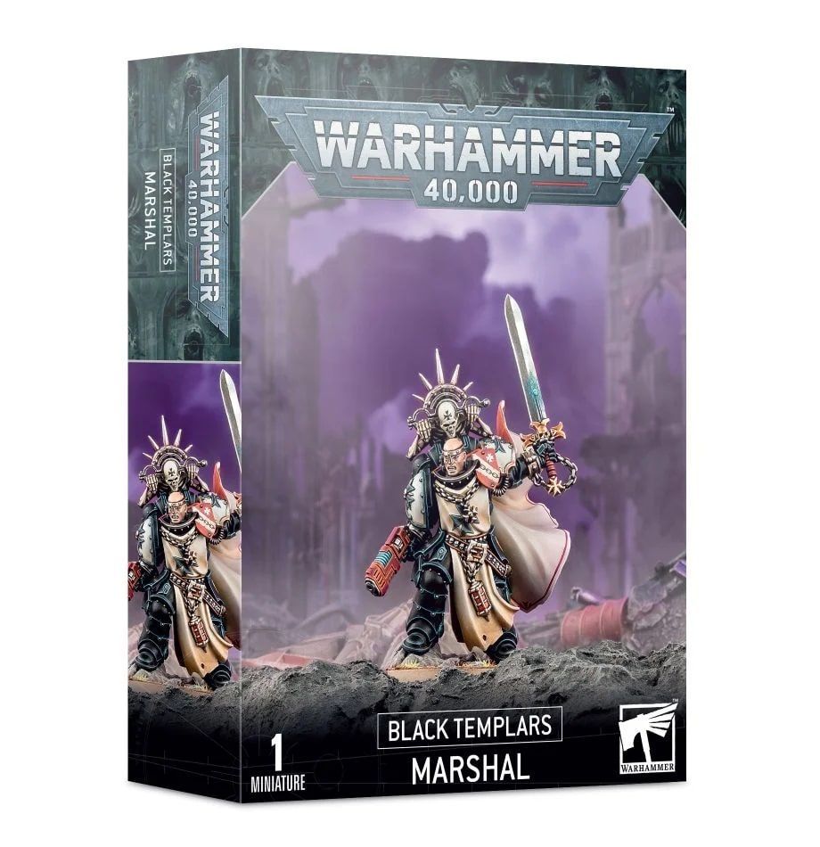 Warhammer 40K Black Templars: Marshal Miniatures Games Workshop   