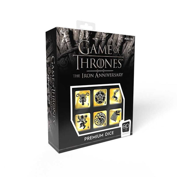 Game of Thrones The Iron Anniversary Premium Dice Set Dice USAopoly