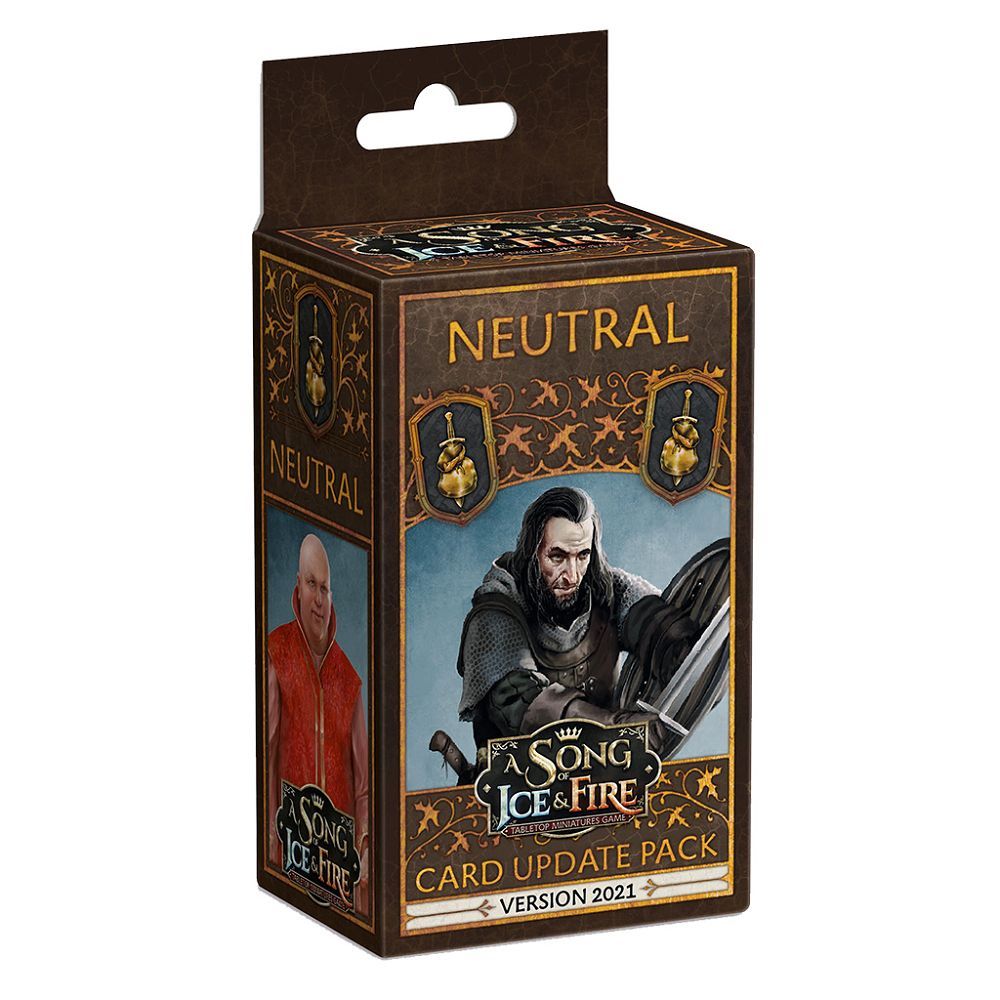 A Song of Ice & Fire Miniatures Game Card Update Pack Neutral Miniatures Asmodee