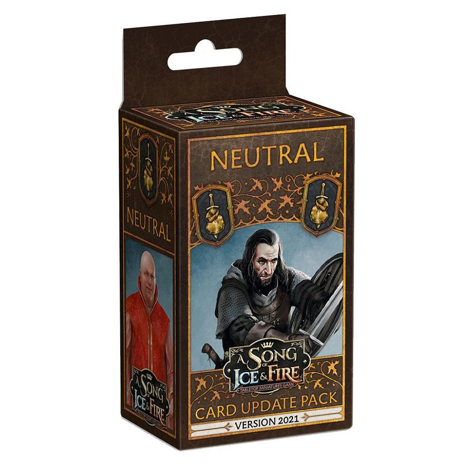 A Song of Ice & Fire Miniatures Game Card Update Pack Neutral Miniatures Asmodee
