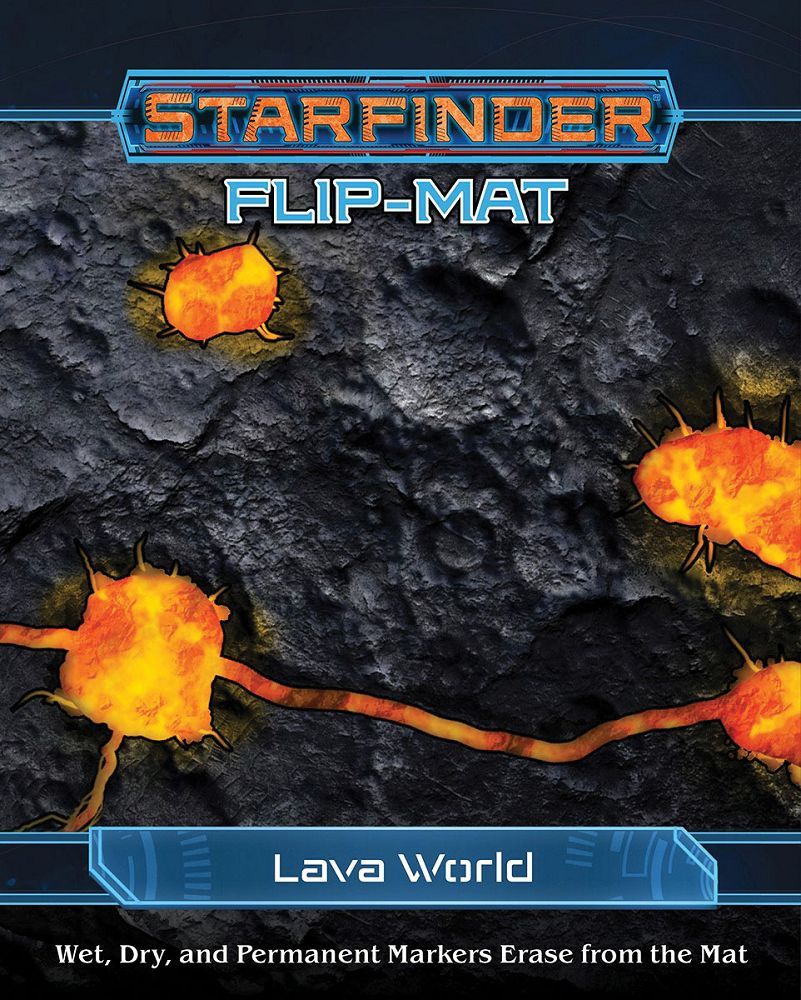 Starfinder Flip Mat Lava World RPG Maps Paizo   