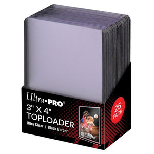 Ultra Pro 3" x 4" Black Border Top Loaders (81158)  Ultra Pro   
