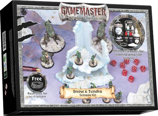 GameMaster Snow & Tundra Terrain Kit Supplies Army Painter
