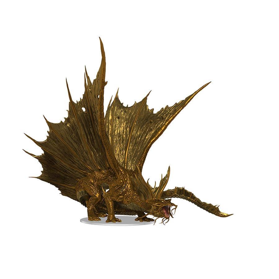 D&D Icons of the Realms: Adult Gold Dragon Premium (96116) Miniatures WizKids