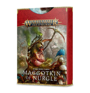 Age of Sigmar Warscroll Cards Maggotkin of Nurgle  Games Workshop   