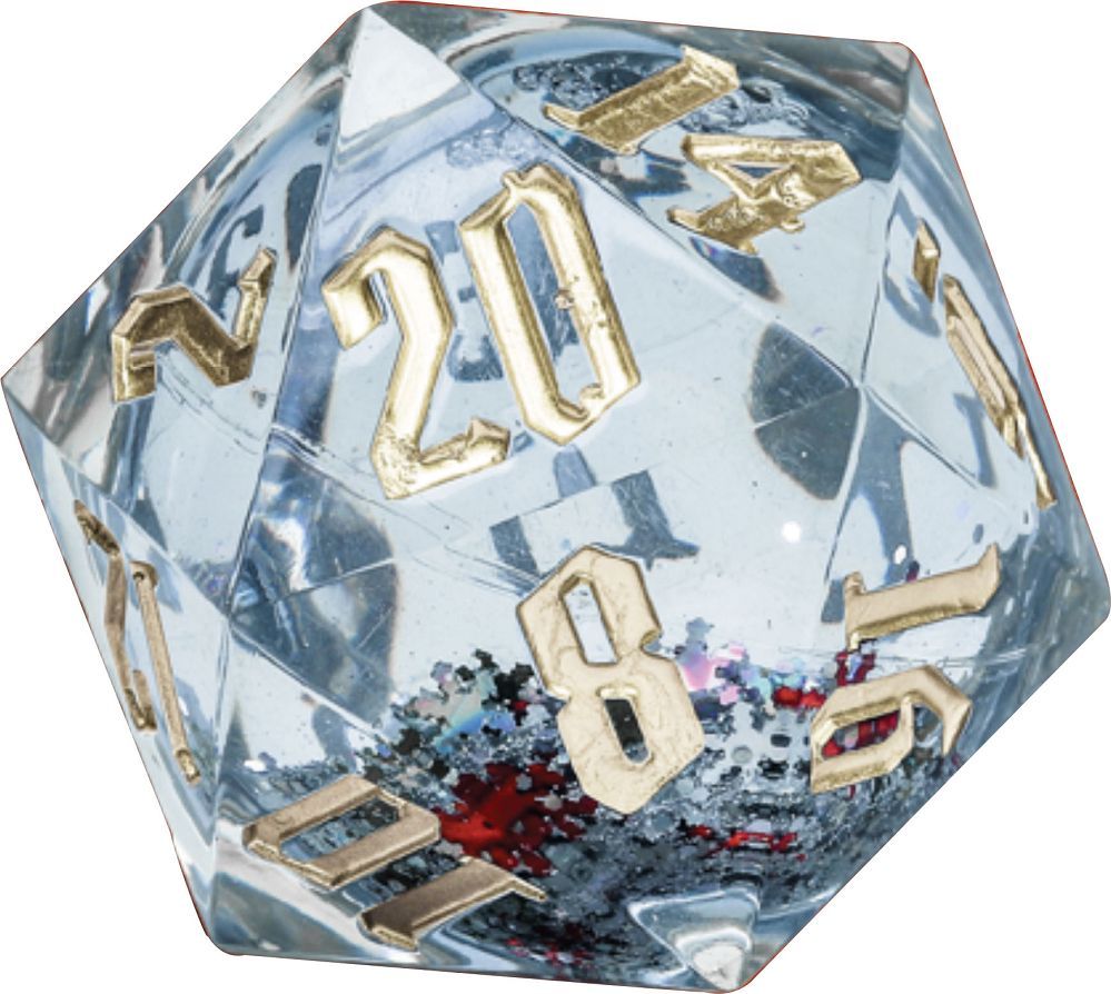 D20 Snow Globe: Gold, Silver, Red & Gold Dice Sirius Dice   