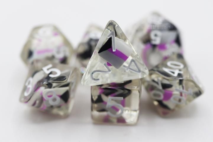 7ct Pride Demisexual Dice Dice Foam Brain Games