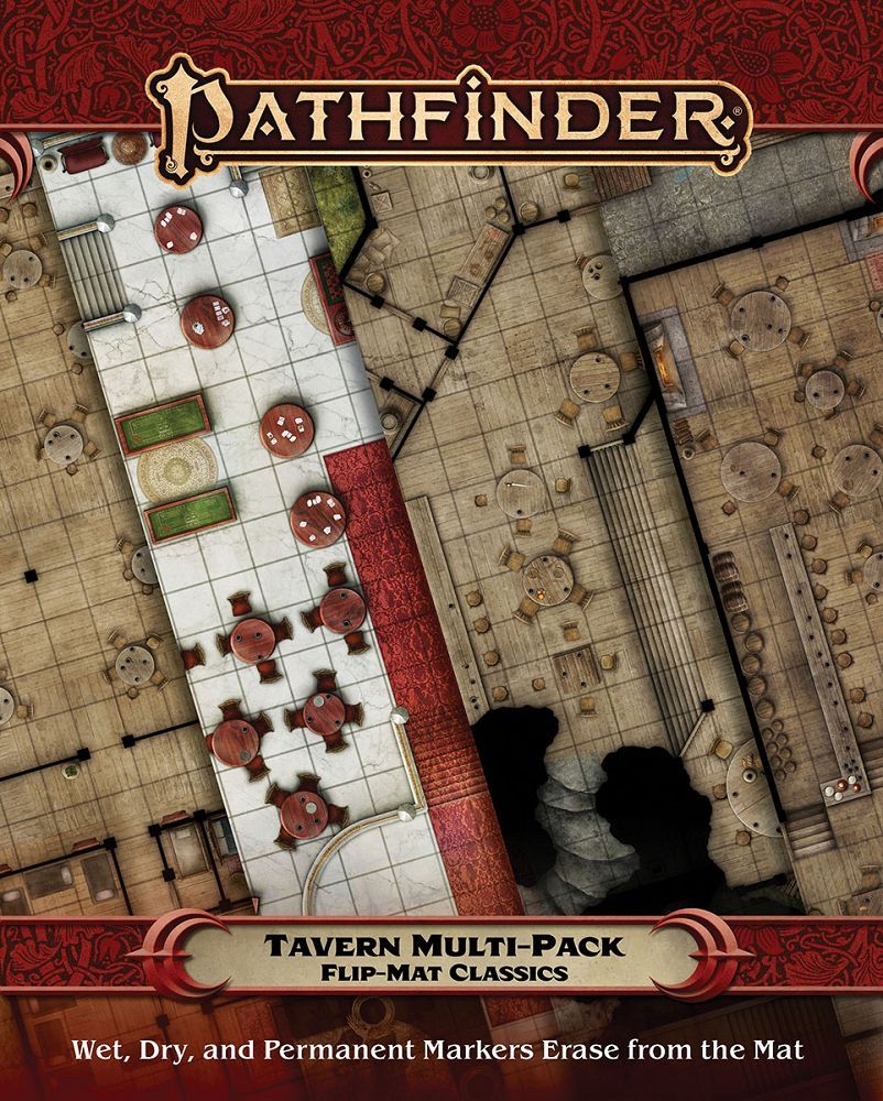 Pathfiner Flip Mat Classics Tavern Multi-Pack RPG Maps Paizo   