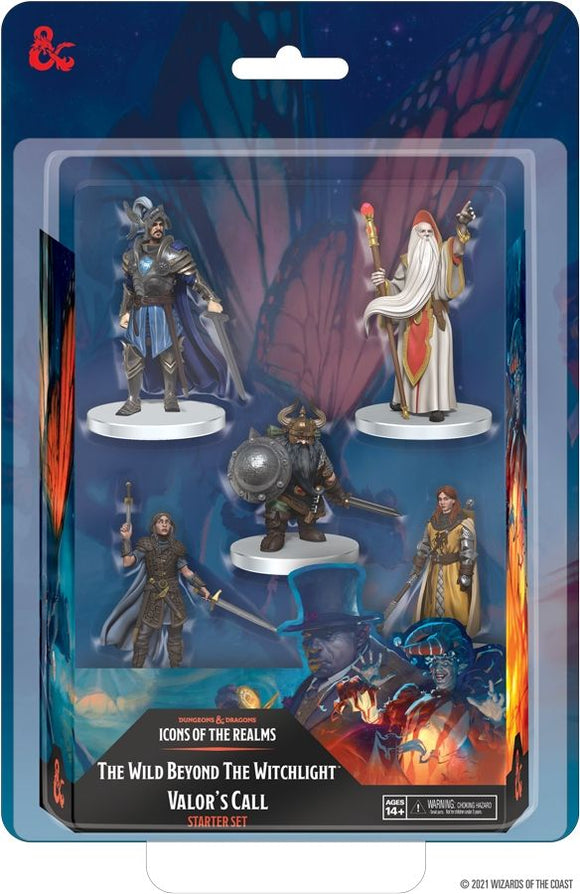 D&D Icons of the Realms The Wild Beyond the Witchlight Valor's Call Starter Set Miniatures WizKids
