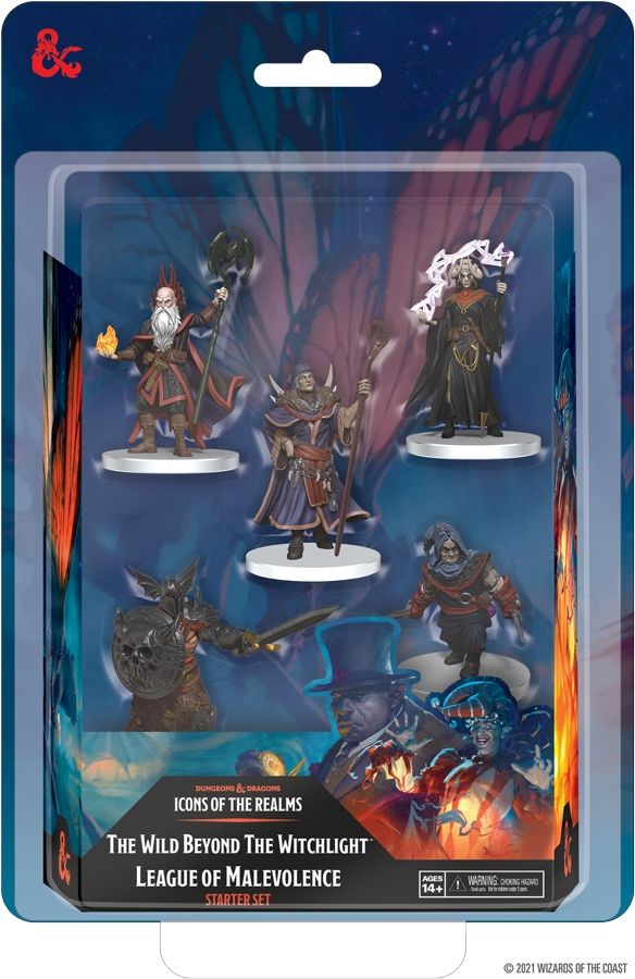 D&D Icons of the Realms The Wild Beyond the Witchlight League of Malevolence Starter Set Miniatures WizKids