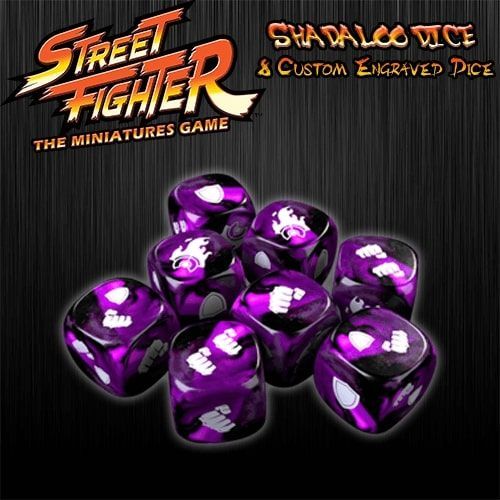 Street Fighter Miniatures Game Dice Purple Shadaloo  Common Ground Games   