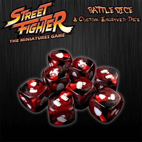 Street Fighter Miniatures Game Dice Red  Common Ground Games   