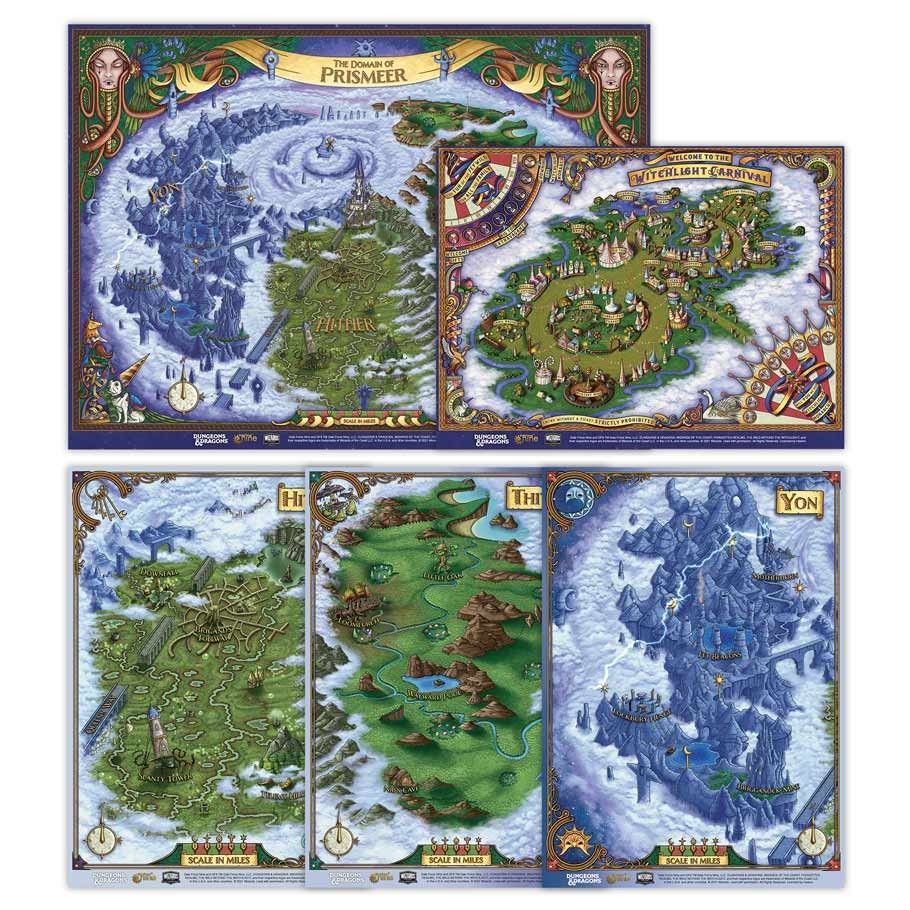 D&D 5e Wild Map Set (5) RPG Maps Gale Force Nine