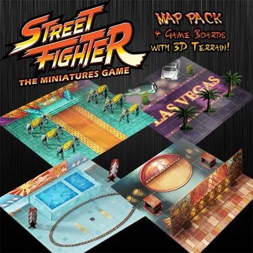 Street Fighter Miniatures Game Map Pack Miniatures Other