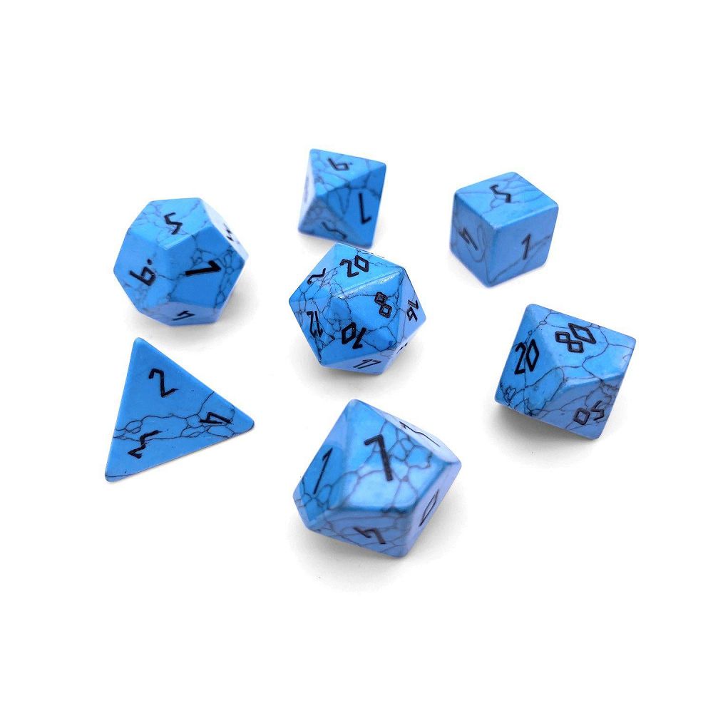 Gemstone Blue Turquoise Dice Norse Foundry