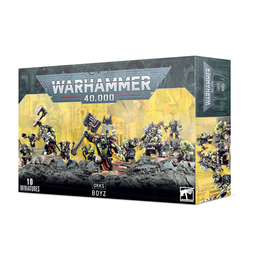 Warhammer 40K Orks: Boyz (with Boss Nob) Miniatures Games Workshop   