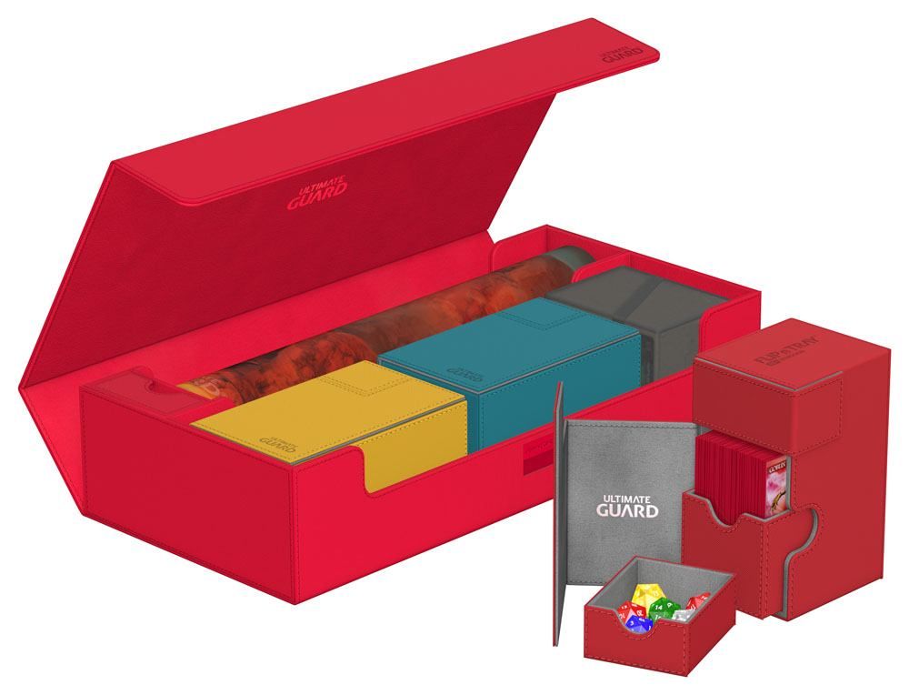 Ultimate Guard SuperHive 550+ Deck Box Xenoskin Red (11269) Supplies Ultimate Guard   