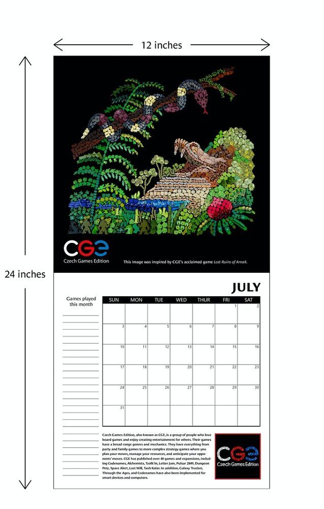 Board Game Mosaic Calendar  Other   