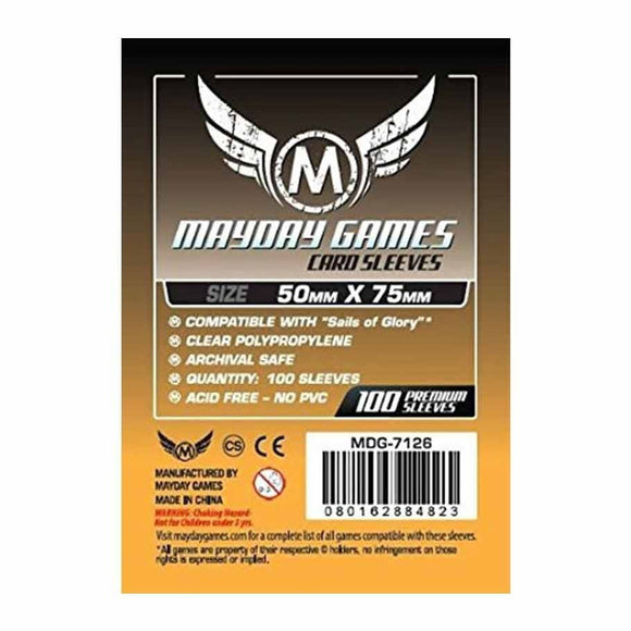 Mayday Games 100ct Card Sleeves 50x75mm  Common Ground Games   