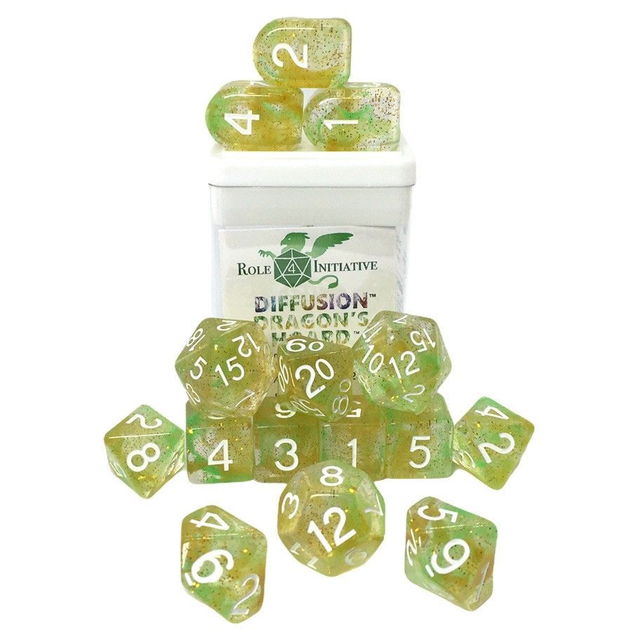 Role4Initiative 15ct Diffusion Dragon's Hoard Dice Set Dice Role 4 Initiative