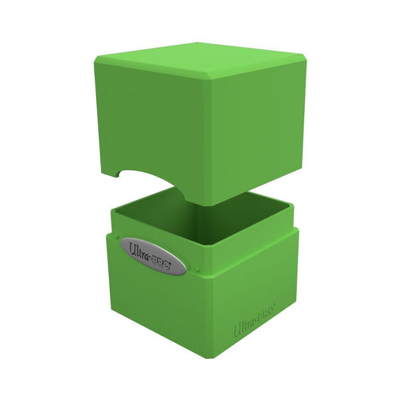 Ultra Pro Satin Cube Deck Box Lime Green (15590)  Ultra Pro   