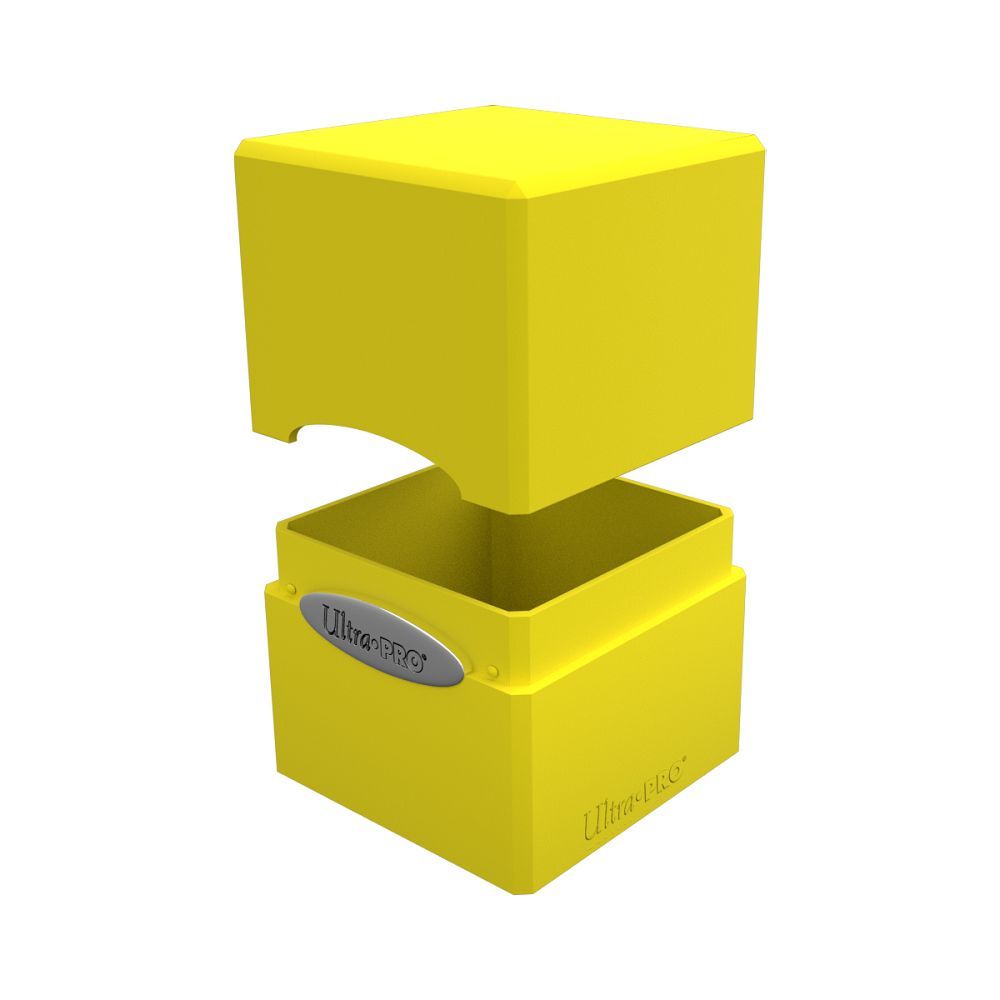 Ultra Pro Satin Cube Deck Box Lemon Yellow (15592) Supplies Ultra Pro   